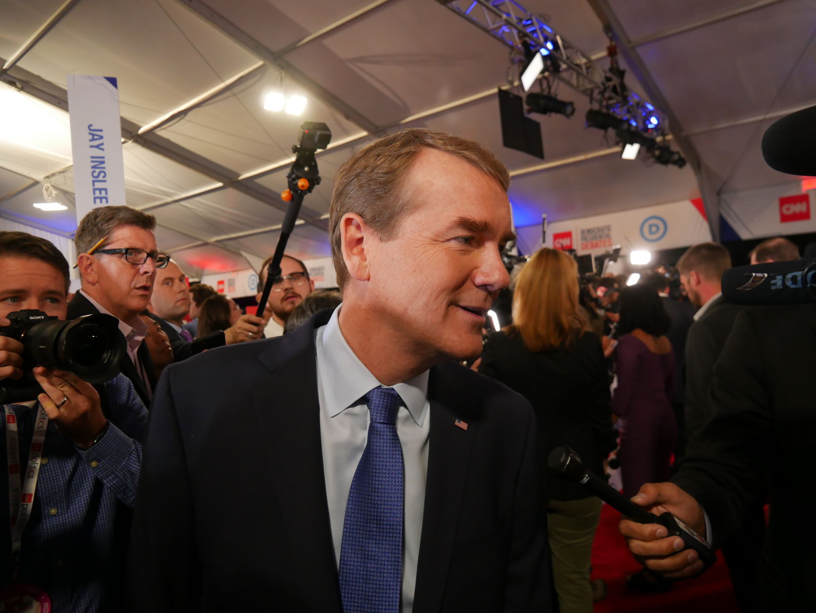 Sights and sounds from night two of the Democratic debate in Detroit